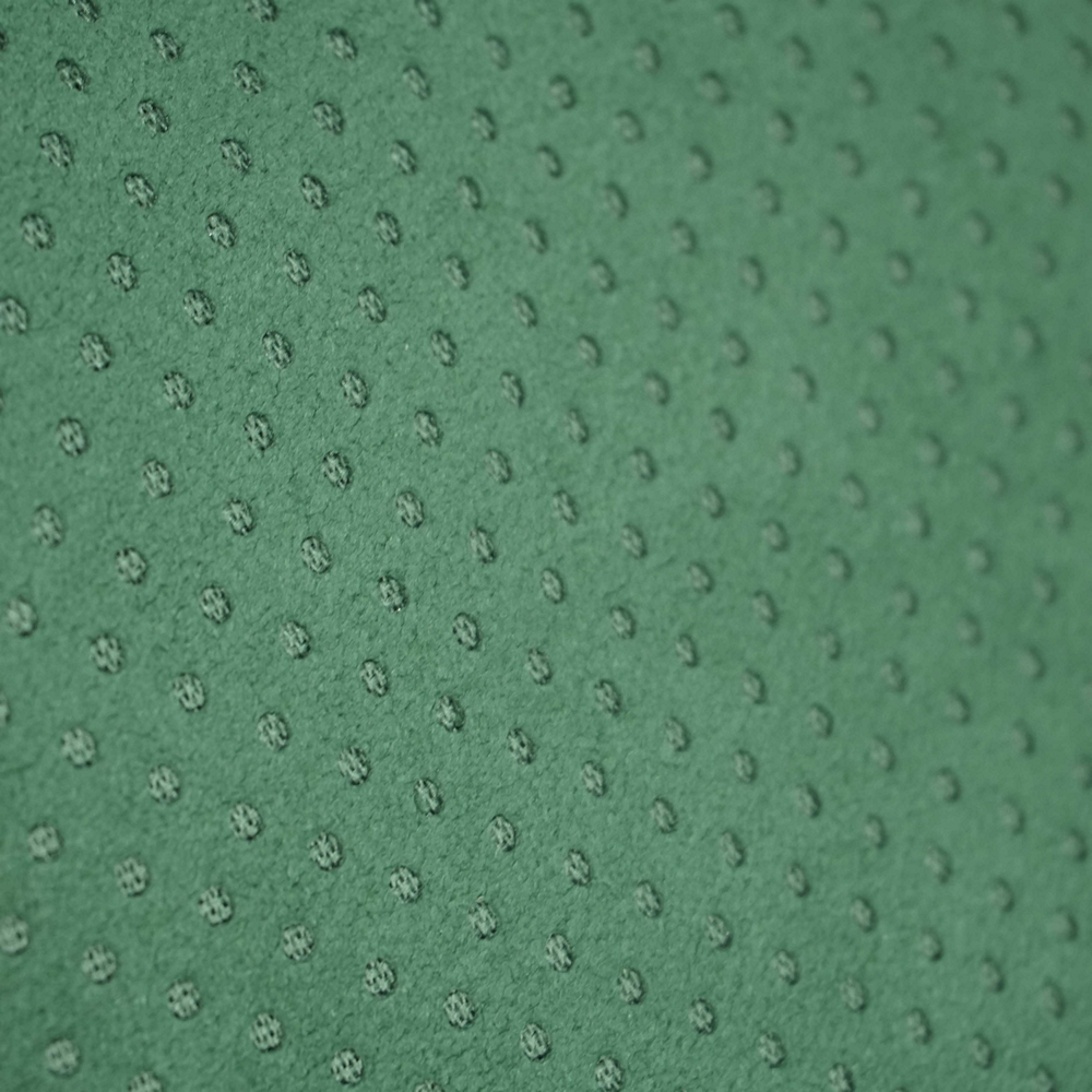 Green Alcantara Perforated